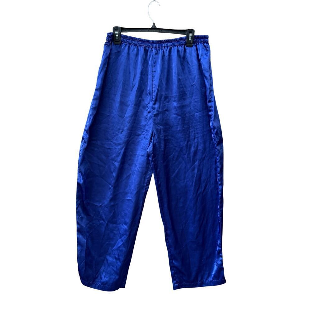 Victoria's Secret Gold Label Vintage Satin Pajama Pants Size Large PullOn Lounge